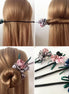 Bun Hair Half Bun Pearl Flower Hair Plate Hair Elastic Korean Styling Headdress Hair Accessories