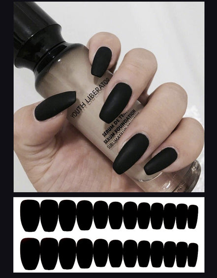 Waterproof Frosted ballet fake nails Benspiti