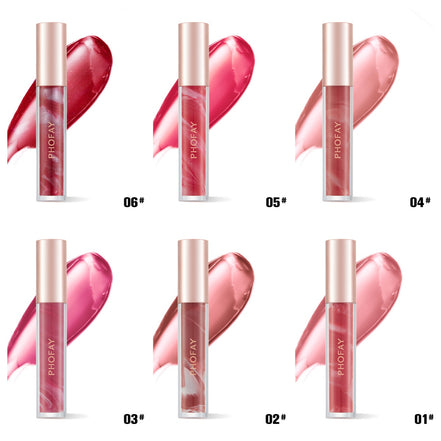 🌹Rose Bloom Hydrating Lip Gloss – Glass Shine, Zero Stick, All-Day Soft Lips