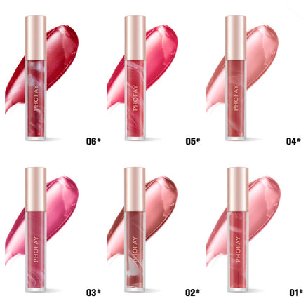 🌹Rose Bloom Hydrating Lip Gloss – Glass Shine, Zero Stick, All-Day Soft Lips