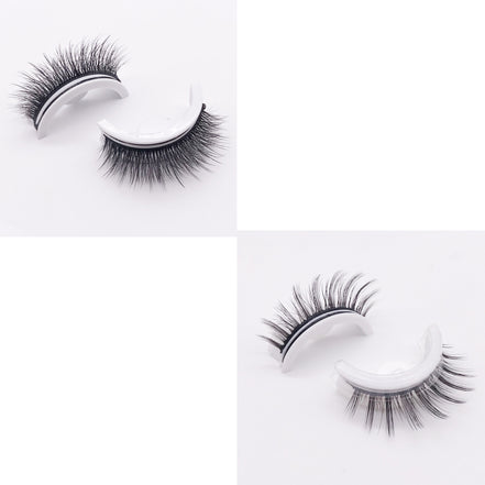 ✨Luxury Reusable 3D Mink Self-Adhesive Lashes – Glue-Free, Natural Volume, 10–20 Wears