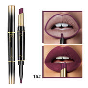 💄Double-Ended Lipstick & Lip Liner — Long-Lasting Matte, 16 Shades