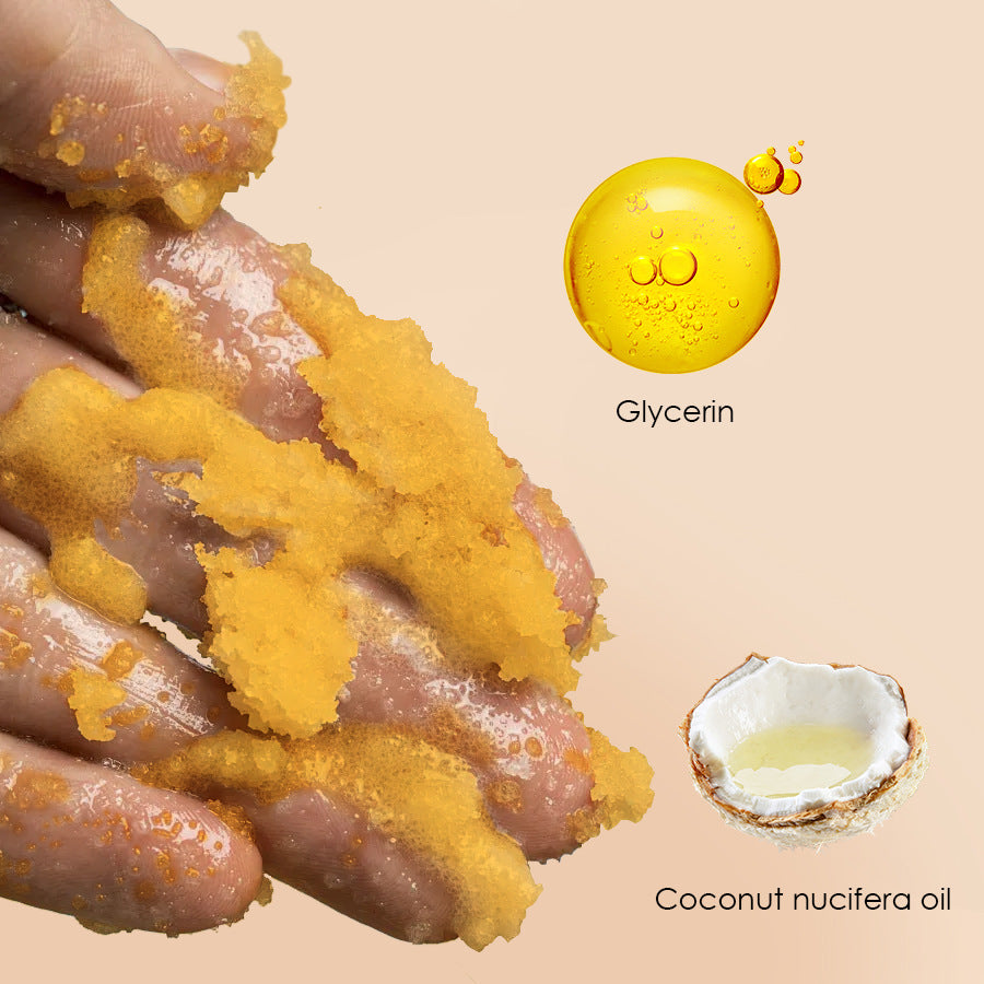 Turmeric Body Cleanser Facial Scrub Cleansing Oil Control Blackhead Remover Shrink Pores Skin Care Body Care