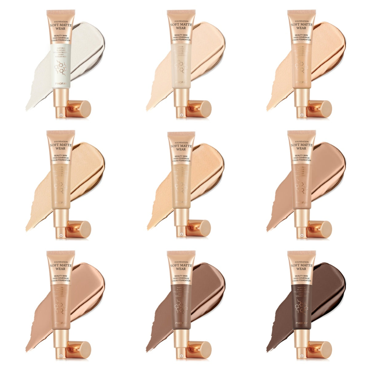 💄 PHOFAY Full Coverage Foundation