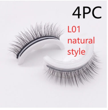 ✨Luxury Reusable 3D Mink Self-Adhesive Lashes – Glue-Free, Natural Volume, 10–20 Wears