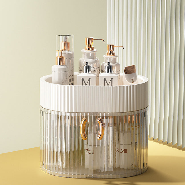 💎 Elegant Dustproof Cosmetic Storage Box – Multi-Layer Makeup Organizer for a Clean & Luxury Vanity