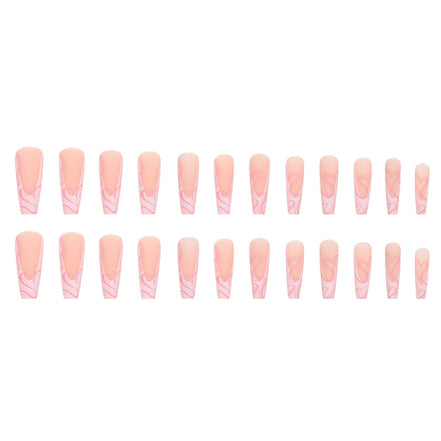 💅✨Heart Stripe Press-On Nails – Salon Glam in Minutes