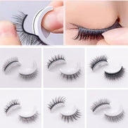 ✨Self-Adhesive Reusable Eyelashes – Glue-Free Natural Curl False Lashes for Effortless Everyday Glam