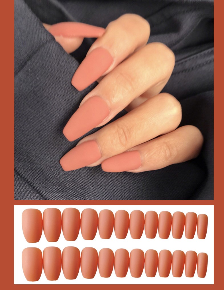 Waterproof Frosted ballet fake nails Benspiti