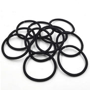 🎁100PCS No-Slip Black Hair Bands – Strong Hold, No Breakage, All-Day Comfort