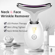 💎EMS Thermal Neck Lifting Massager – Electric Microcurrent Wrinkle Remover & Skin Tightening Device