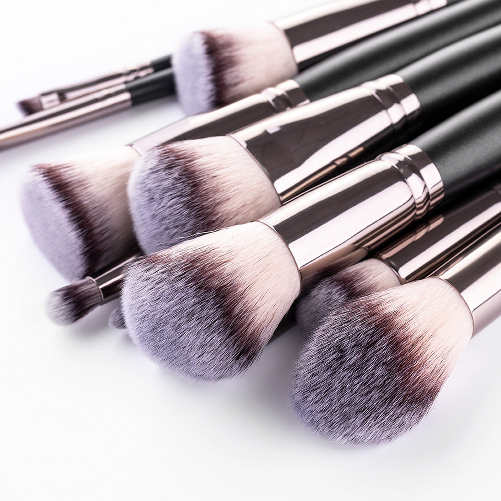 🖤 15-Piece Matte Black Makeup Brush Set