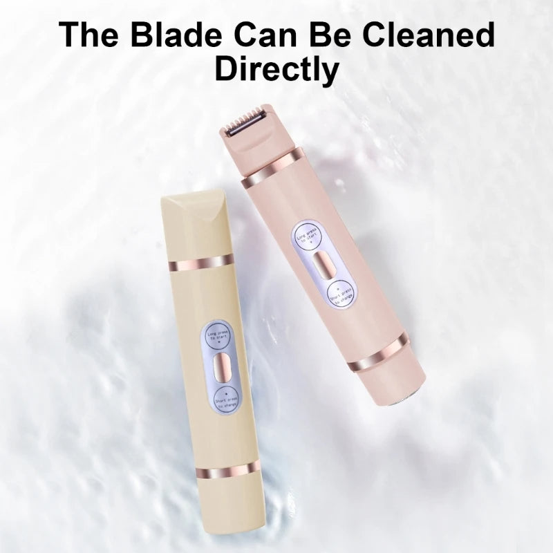 ✨SilkGlide Dual-Head Electric Shaver – Painless Hair Removal for Face, Bikini, Underarm & Legs