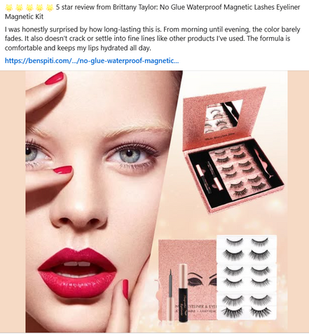 No Glue Waterproof Magnetic Lashes Eyeliner Magnetic Kit