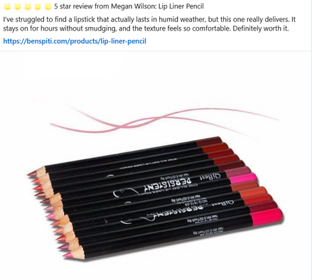 💄Lip liners promise “24h waterproof, smudge-proof”