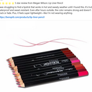 💄Lip liners promise “24h waterproof, smudge-proof”