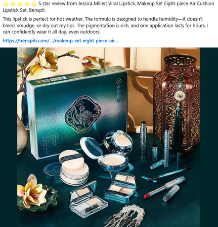 💄 MAKEUP SET – 8 PIECE AIR CUSHION LIPSTICK SET