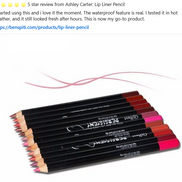💄Lip liners promise “24h waterproof, smudge-proof”