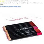 💄Lip liners promise “24h waterproof, smudge-proof”