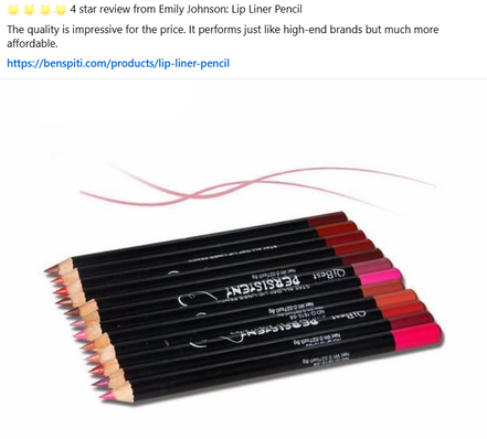 💄Lip liners promise “24h waterproof, smudge-proof”