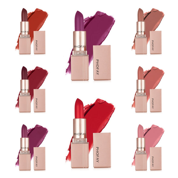 🌸 PHOFAY Matte Lipstick – Smudge-Proof Long Lasting Color (TODAY ONLY)