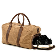 🧳 Men’s One Shoulder Travel Gym Bag – Large Capacity Wet & Dry Separation Canvas Duffel