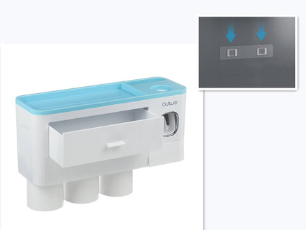 🪥All-in-One Magnetic Toothbrush Holder & Bathroom Organizer with Toothpaste Squeezer
