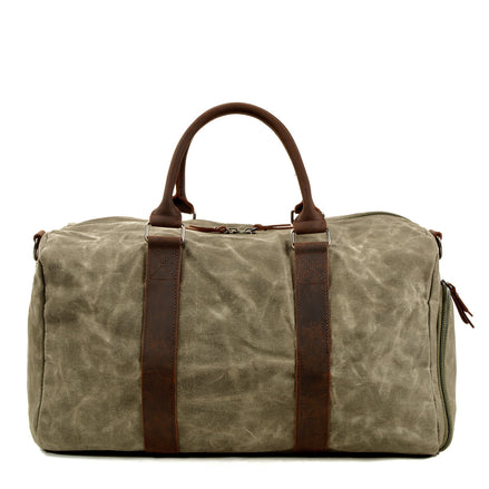 🧳 Men’s One Shoulder Travel Gym Bag – Large Capacity Wet & Dry Separation Canvas Duffel