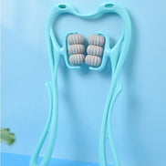 Multifunctional Manual Six-wheel Neck Massager Massage Relieve Roller Massage Tool