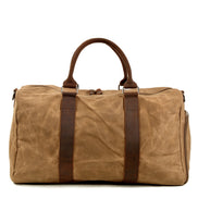 🧳 Men’s One Shoulder Travel Gym Bag – Large Capacity Wet & Dry Separation Canvas Duffel