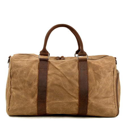 🧳 Men’s One Shoulder Travel Gym Bag – Large Capacity Wet & Dry Separation Canvas Duffel