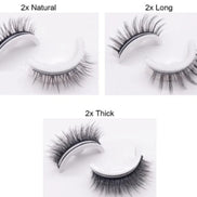 ✨Luxury Reusable 3D Mink Self-Adhesive Lashes – Glue-Free, Natural Volume, 10–20 Wears