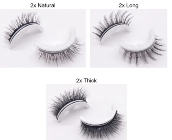 ✨Luxury Reusable 3D Mink Self-Adhesive Lashes – Glue-Free, Natural Volume, 10–20 Wears