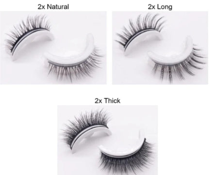 ✨Luxury Reusable 3D Mink Self-Adhesive Lashes – Glue-Free, Natural Volume, 10–20 Wears