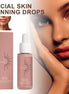 Tanning Face Serum Face Body Tanning Bed Outdoor Fine Line Repair Skin Serum Dark Bronzer Self Tanning Serum Drops