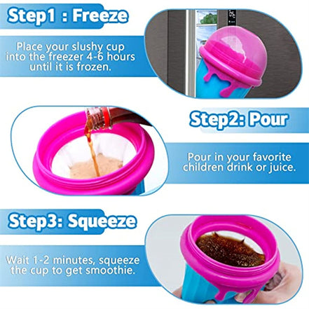 🧊Freeze & Squeeze™ 500ML Instant Slushy Maker Cup