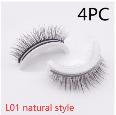 ✨Luxury Reusable 3D Mink Self-Adhesive Lashes – Glue-Free, Natural Volume, 10–20 Wears