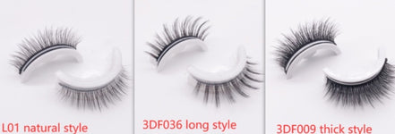 ✨Luxury Reusable 3D Mink Self-Adhesive Lashes – Glue-Free, Natural Volume, 10–20 Wears