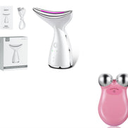 💎EMS Microcurrent Neck & Face Lifting Device – 3 Color LED Photon Therapy for Skin Tightening, Jawline Sculpting & Double Chin Appearance Reduction
