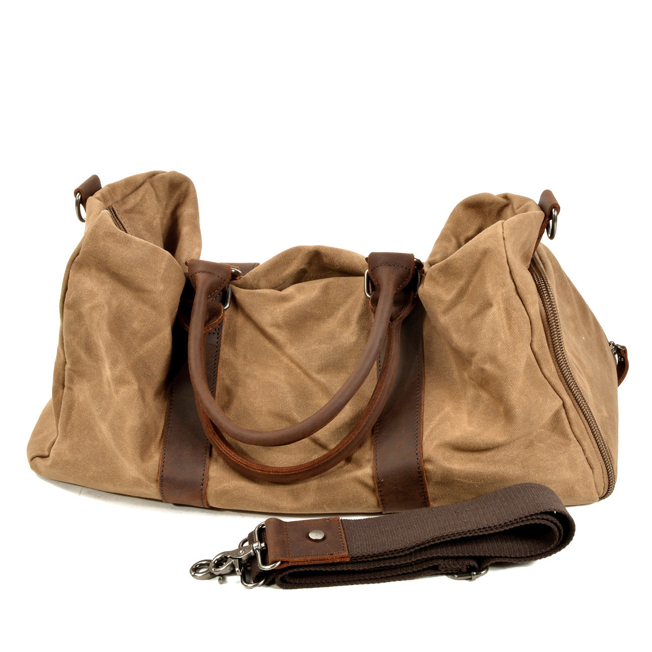 🧳 Men’s One Shoulder Travel Gym Bag – Large Capacity Wet & Dry Separation Canvas Duffel