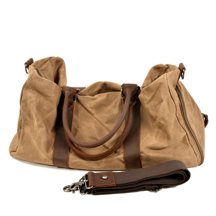 🧳 Men’s One Shoulder Travel Gym Bag – Large Capacity Wet & Dry Separation Canvas Duffel