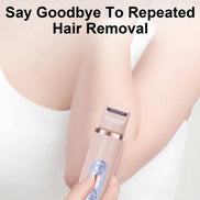 ✨SilkGlide Dual-Head Electric Shaver – Painless Hair Removal for Face, Bikini, Underarm & Legs