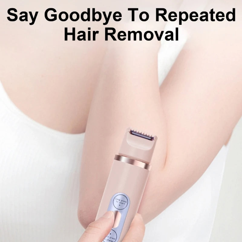 ✨SilkGlide Dual-Head Electric Shaver – Painless Hair Removal for Face, Bikini, Underarm & Legs