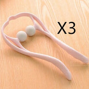 Plastic Pressure Point Therapy Neck Massageador Massagem Relieve Hand Roller Neck Massager For Neck Shoulder Trigger Point