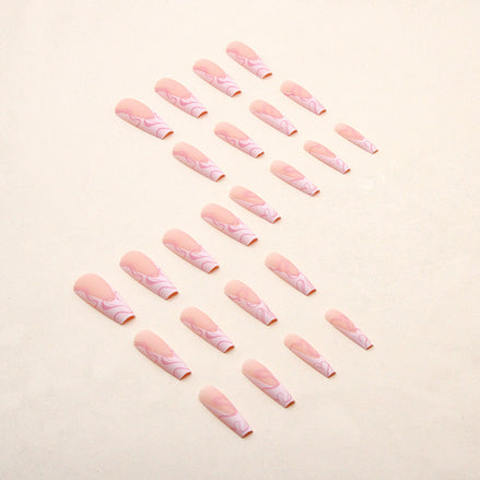 💅✨Heart Stripe Press-On Nails – Salon Glam in Minutes