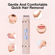 ✨SilkGlide Dual-Head Electric Shaver – Painless Hair Removal for Face, Bikini, Underarm & Legs