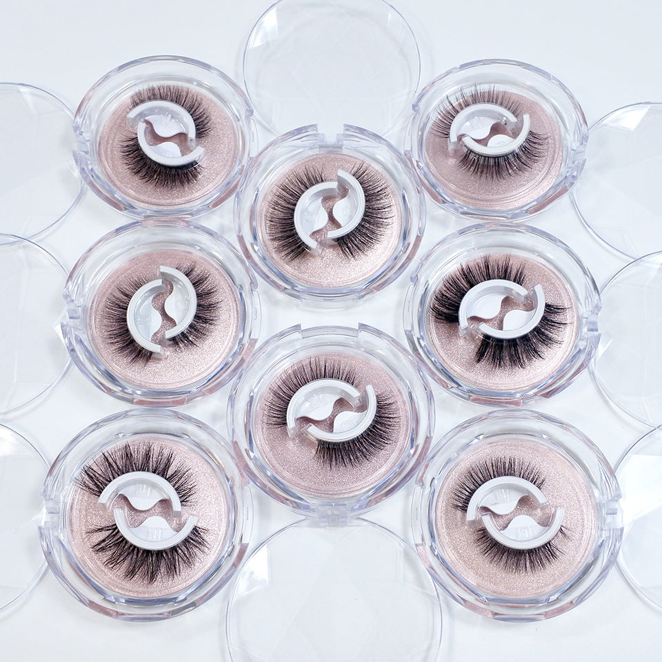 ✨Self-Adhesive Reusable Eyelashes – Glue-Free Natural Curl False Lashes for Effortless Everyday Glam