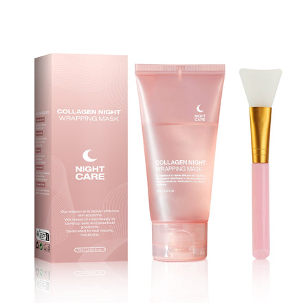 🌙Collagen Night Wrapping Mask – Overnight Hydrating & Firming Anti-Wrinkle Face Mask for Glowing, Youthful Skin