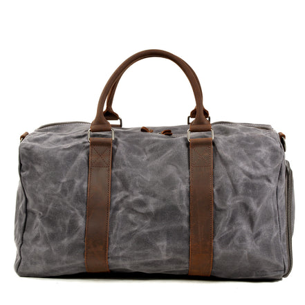 🧳 Men’s One Shoulder Travel Gym Bag – Large Capacity Wet & Dry Separation Canvas Duffel
