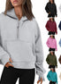 Zipper Hoodies Sweatshirts With Pocket Loose Sport Tops Long Sleeve Pullover Sweaters Winter Fall Outfits Women Clothing